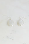 Valentine&#39;s Gift, Moonstone Earring, Rainbow Moonstone earring, Sterling Silver Earring, Simple Silver earring, June Birthstone Earring