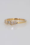Delicate Diamond Ring, Solid Gold Minimalist Ring