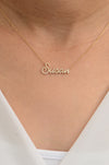 Diamond Personalized Name Necklace, Customized Diamond Initial Letter Chain