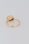 14k Gold Morganite ring, Genuine Gemstone ring