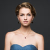 Clear Quartz Earring - Wedding Gemstone Earring - Elegant Simple Earring - Tear Drop Earring - Gold Framed Earring - Bridesmaid Earring